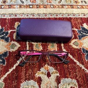 Vintage Theo Belgium Glasses Prescription Pink Titanium